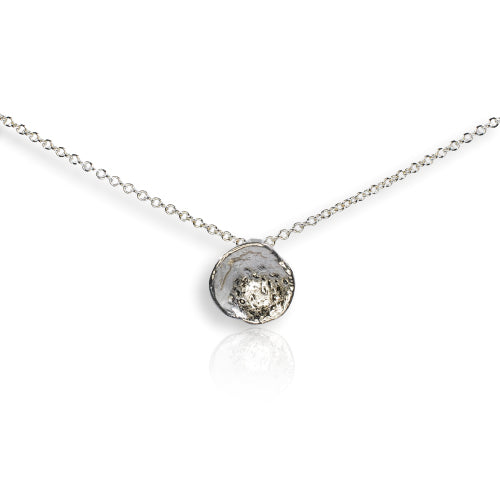 Organic Silver Cup Pendant