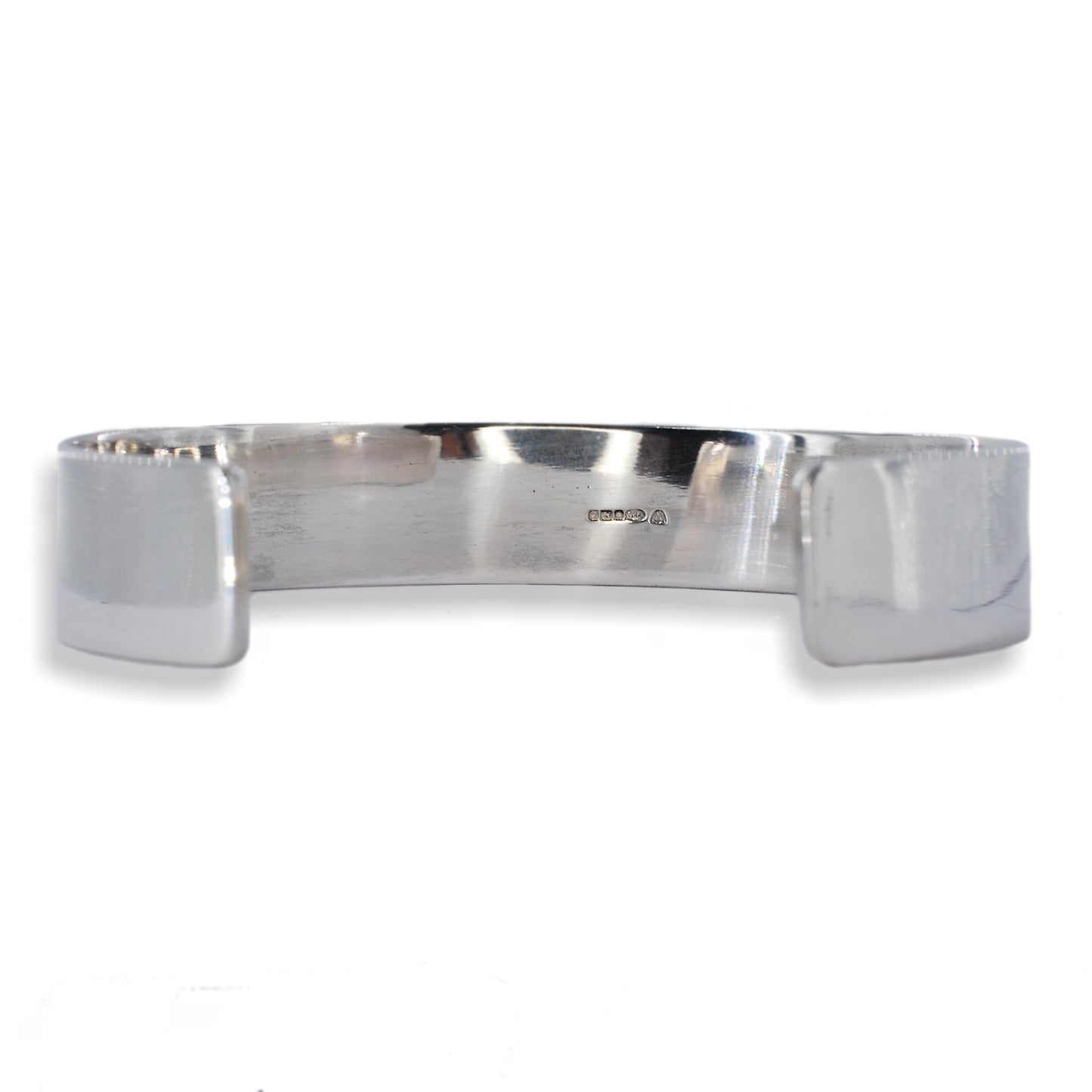 Silver Polished Cuff Bangle