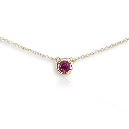 9ct Yellow Gold Uno Tourmaline Pendant