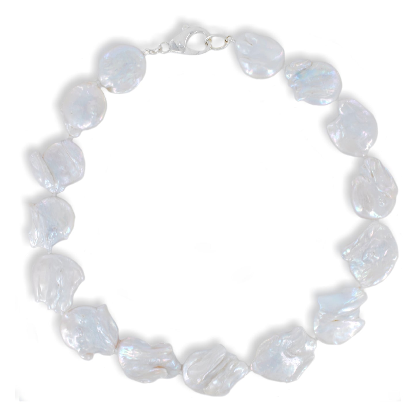 White Freshwater Baroque Pearls