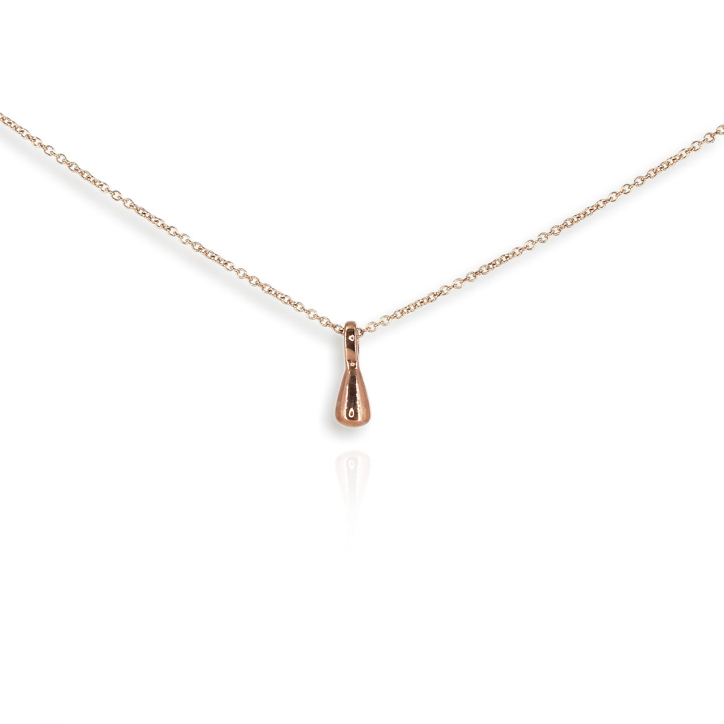 9ct Rose Gold Droplet Pendant