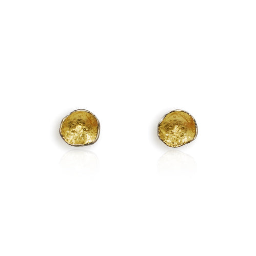 Silver & Gold Gilt Mini Organic Studs