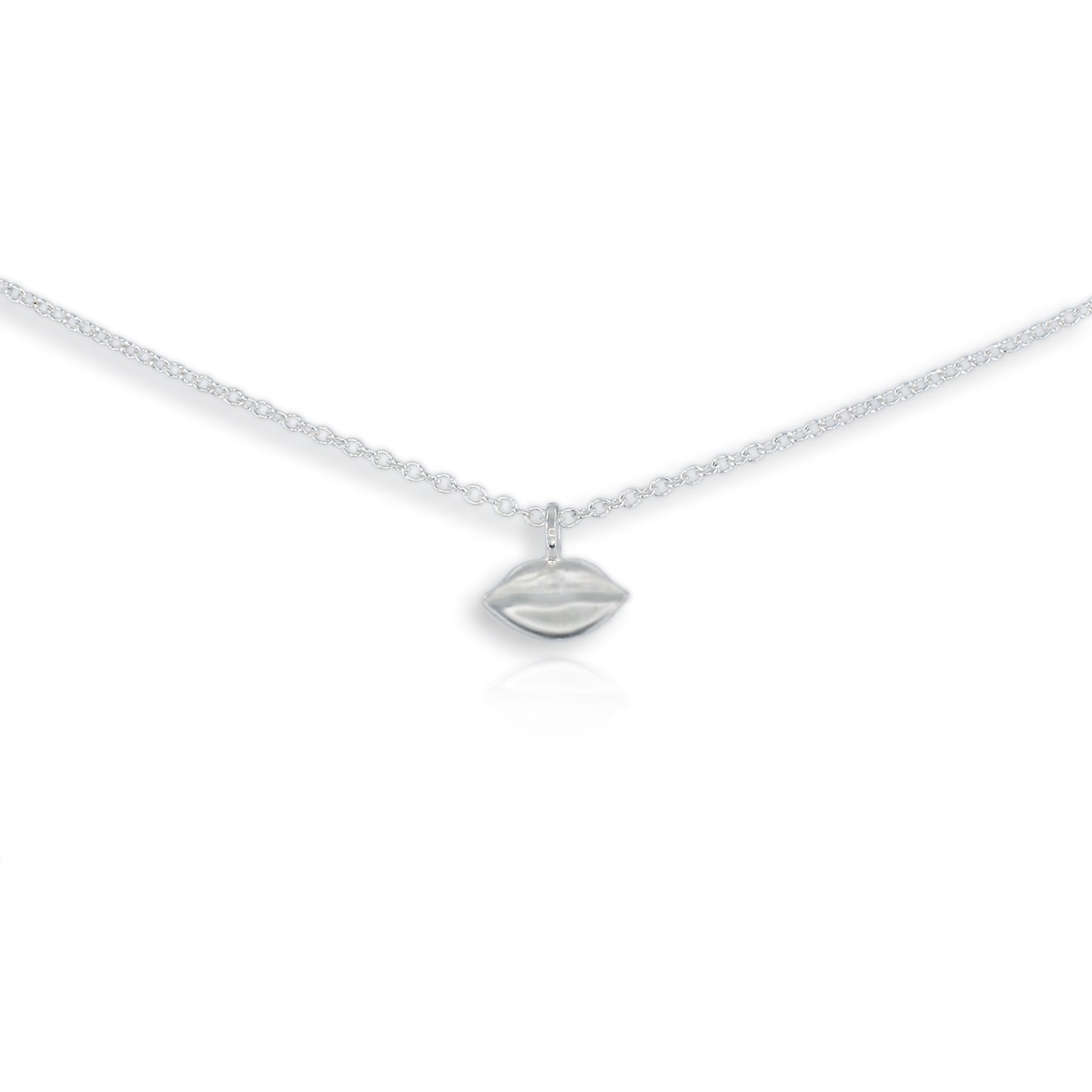 Silver Mini Lips Pendant