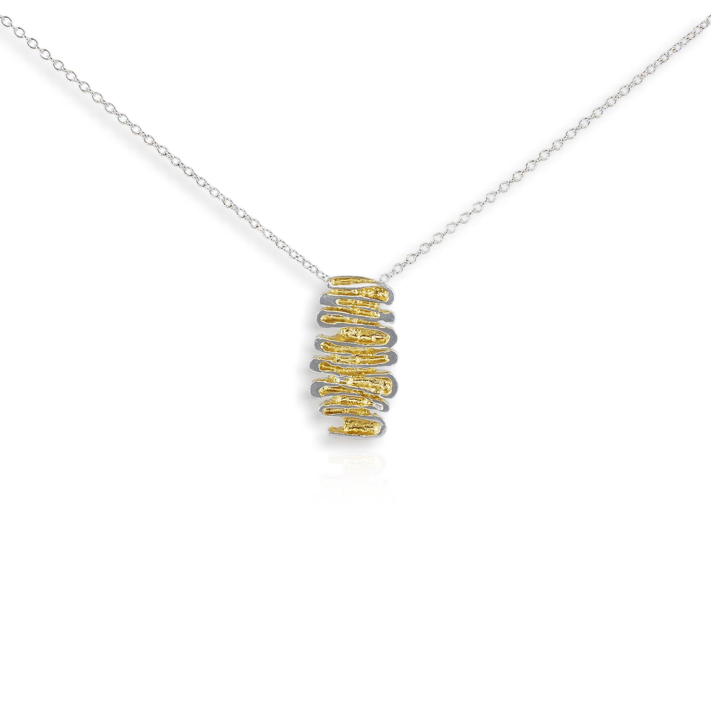 Shore Silver & Gold Plated Pendant