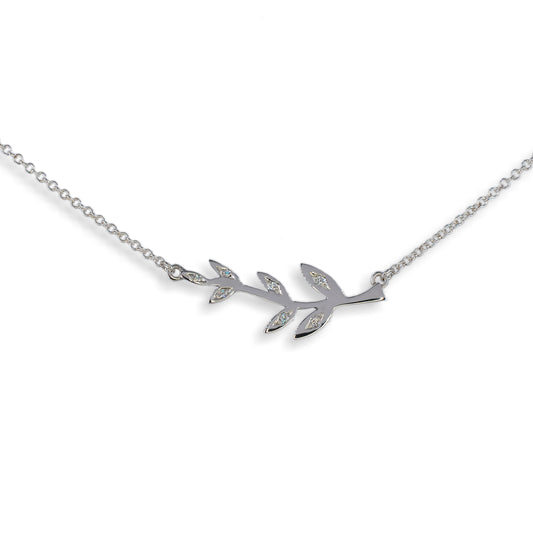 Silver Diamond Eden Pendant
