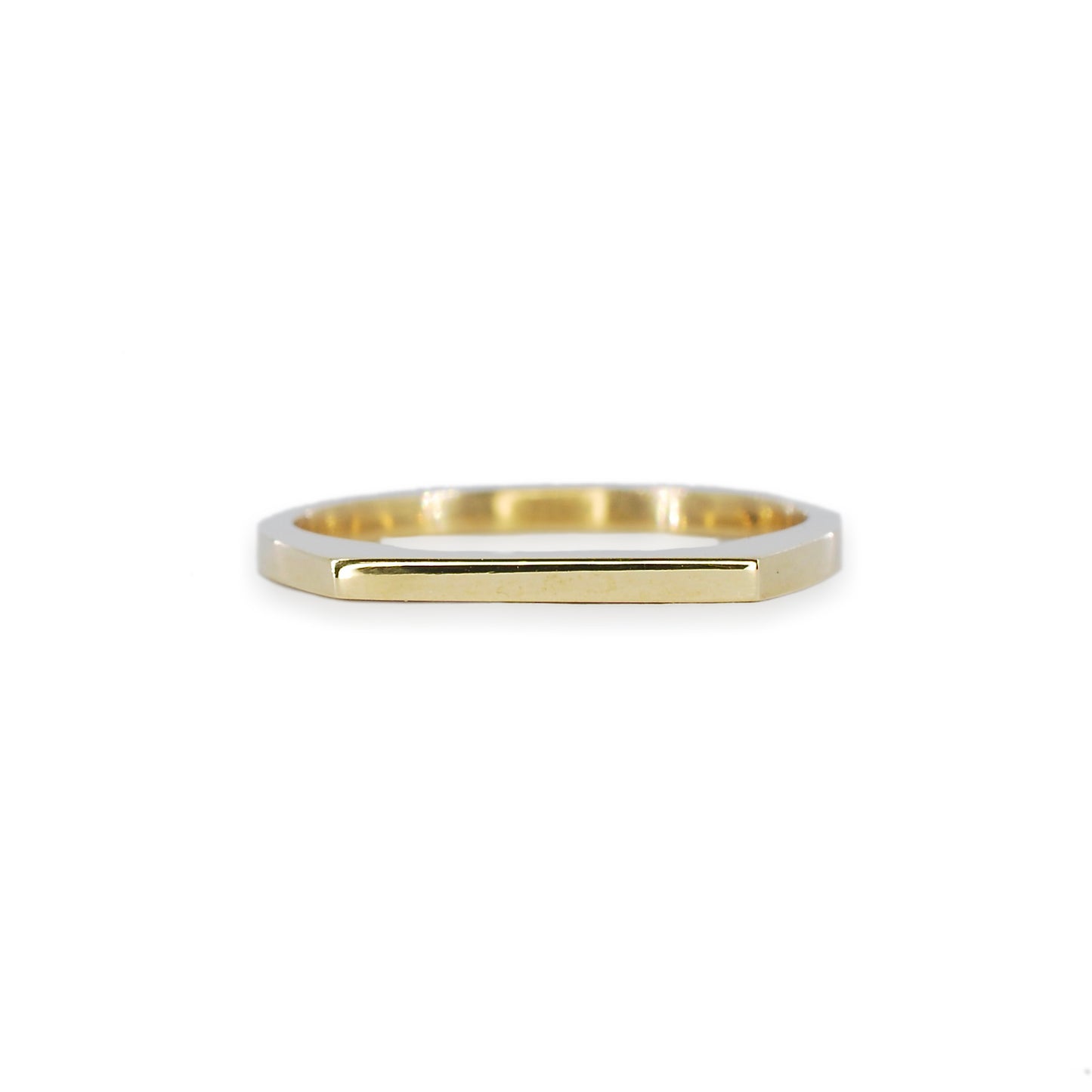 9ct Yellow Gold Slim Signet Ring