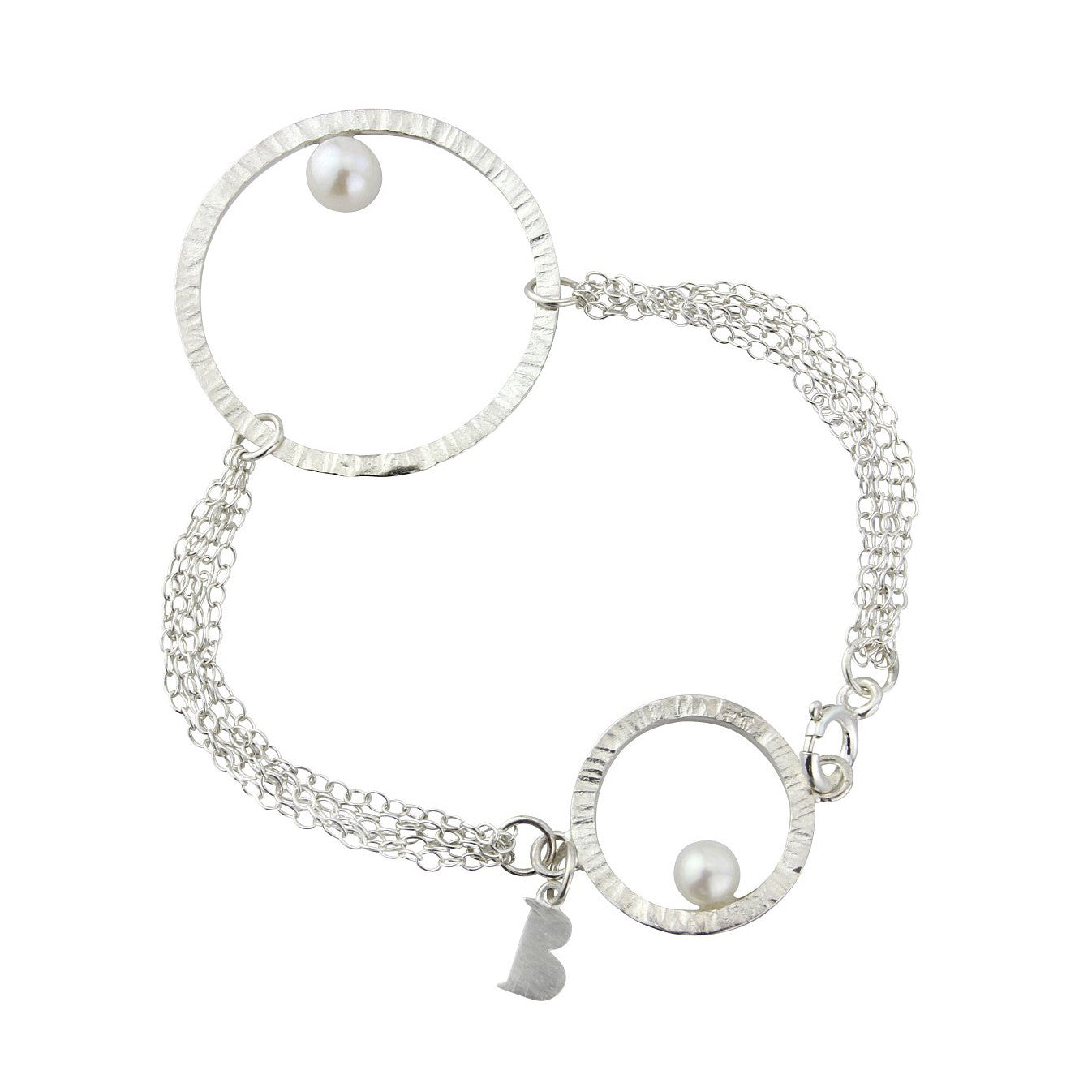 Cylch Silver Bracelet with Pearl