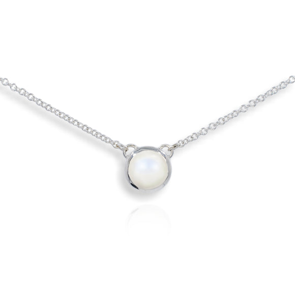 Atomic Silver Pearl Pendant