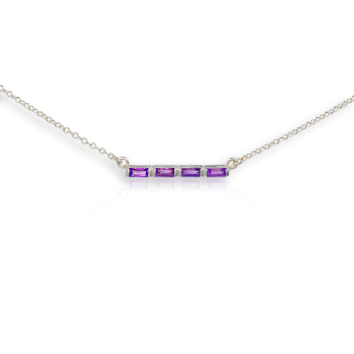 Byzantine Silver Purple Amethyst Pendant