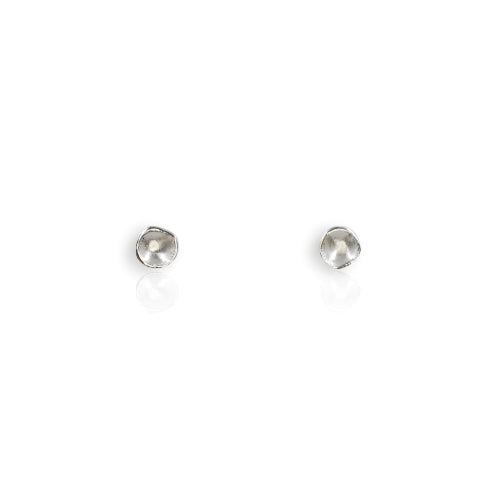 Organic Silver Super Mini Earrings