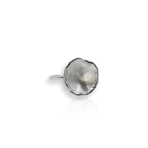 Organic Silver Xtra Large Cup Ring
