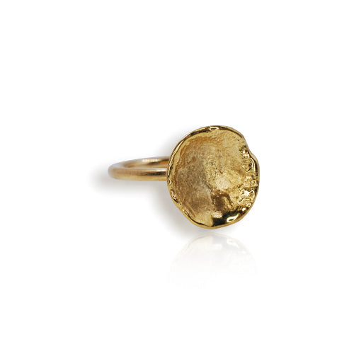 Organic 9ct Yellow Gold Cup Ring